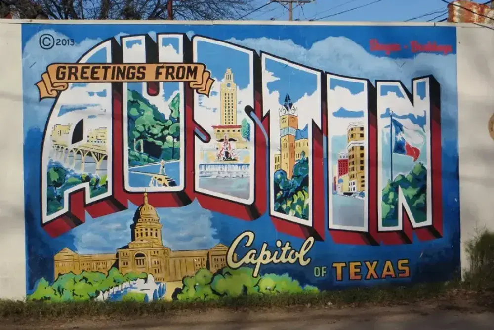 Greetings from Austin Mural in 2024