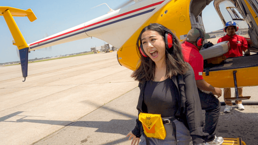 Tourist Excited for Best of Niagara Falls USA Plus Helicopter.jpg