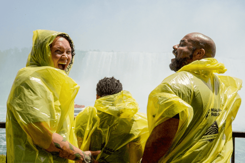 Visitors in yellow ponchos enjoyingNiagara Falls, Canada Tour from Toronto.jpg