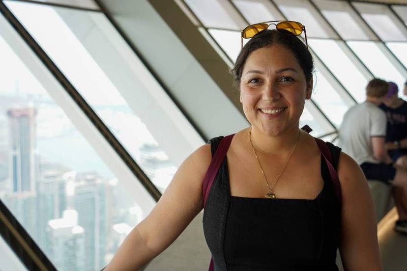 Tourist at Toronto Small Group Walking Tour with CN Tower.jpg