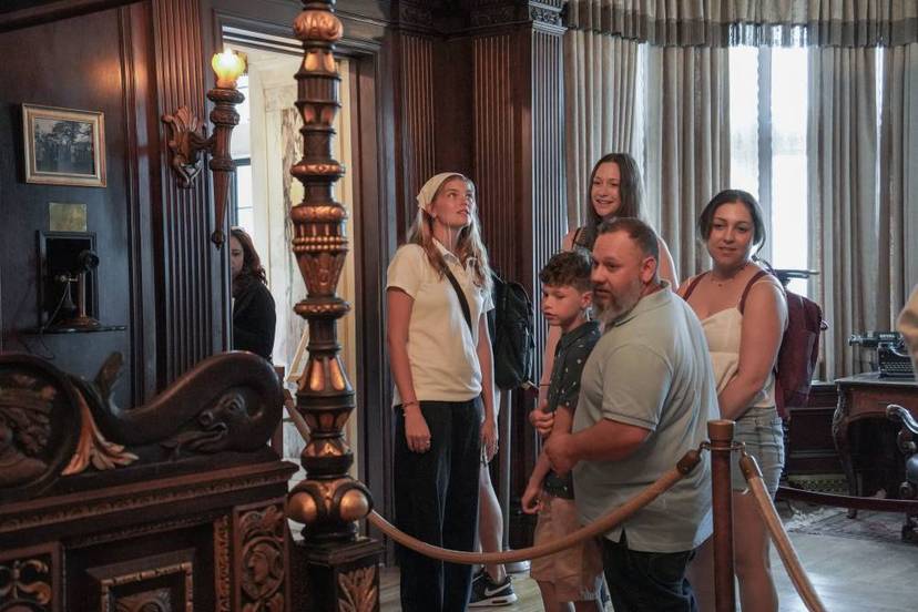 Tourist at Casa Loma with SeeSight Guide.jpg