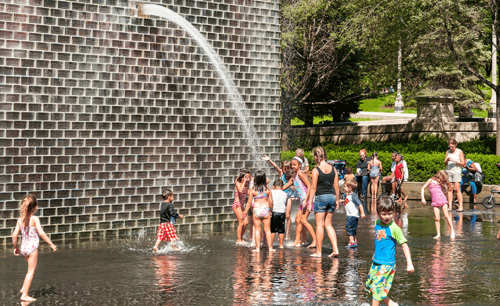 Crown Fountain in 2024