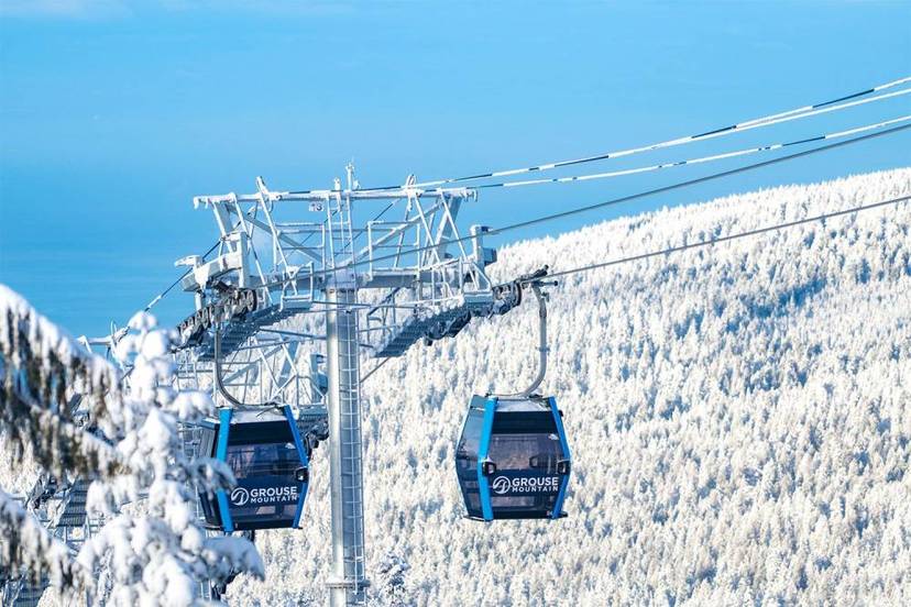 Winter Gondola on Grouse Mountain